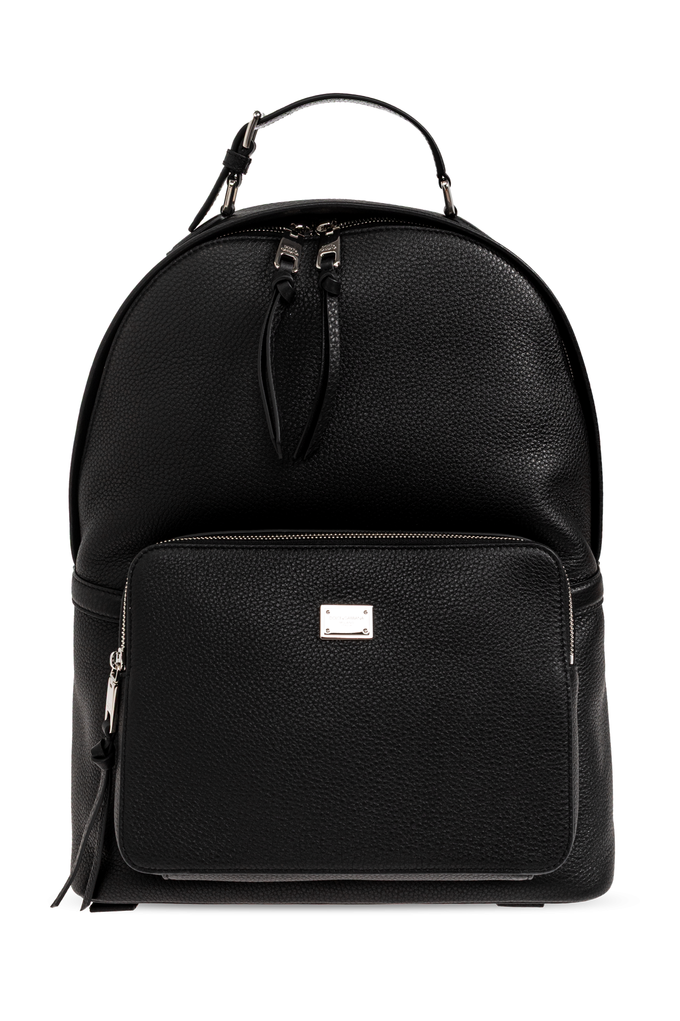 Black Leather backpack `Vittoria` Dolce & Gabbana - Vitkac France